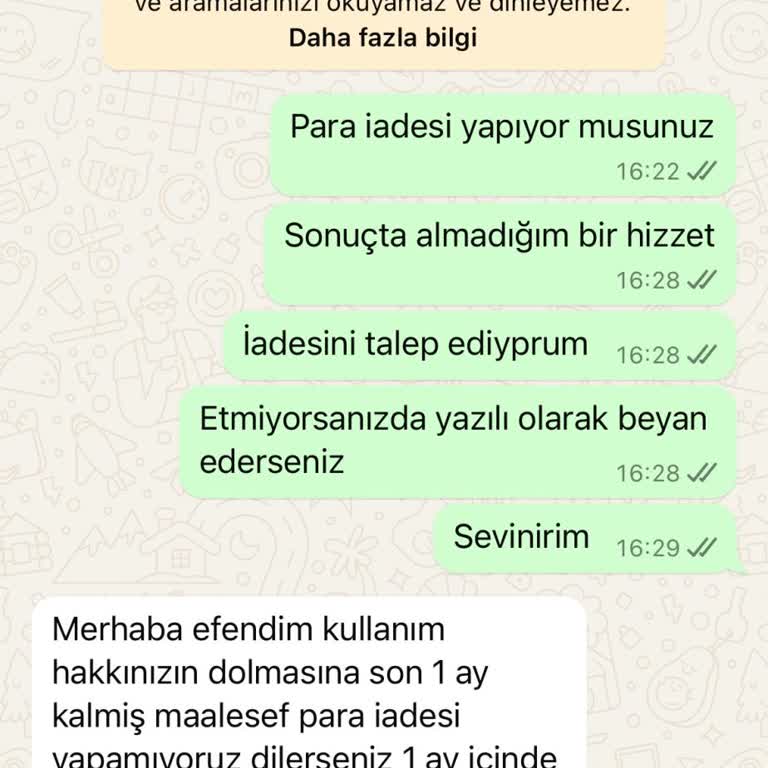 Dilanpolat'tan Alınmayan Hizmetin Ücreti İade Edilmiyor