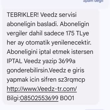 Haksız Veedz Aboneliği Ücreti Ve İade Talebi