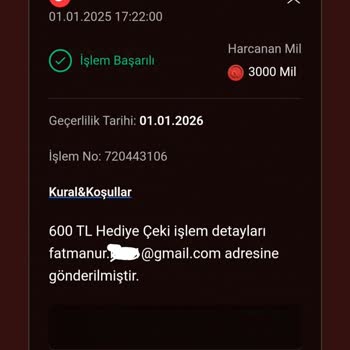 Hediye Çeki Pin Kodu Sorunu: Miles&Smiles Mağduriyeti