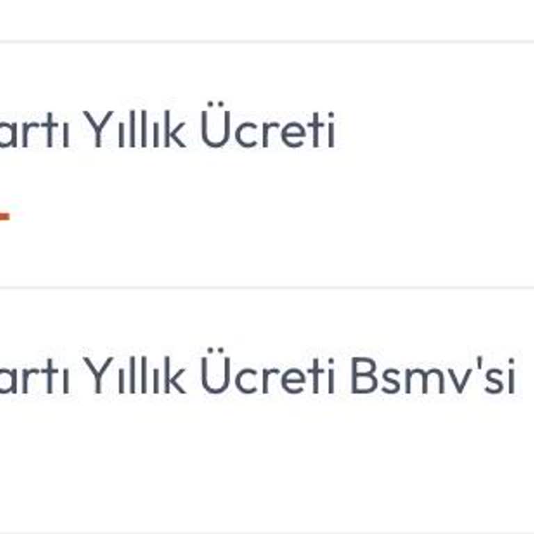 Beklenmedik Kredi Kartı Ücreti Şoku