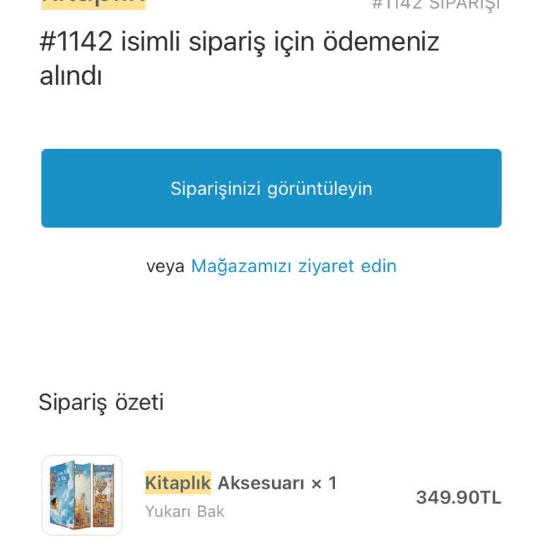 Bıza Kitaplık Aksesuarı Aldım Siteden De Maillerden De Ses Yok
