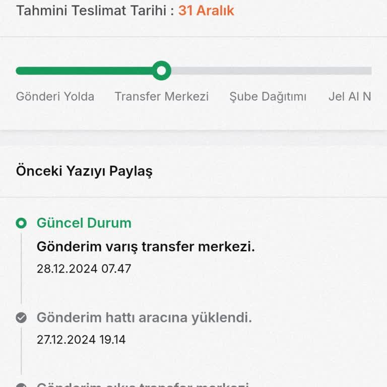 Kargom Nerede: Gel Al Noktası Sorunsalı