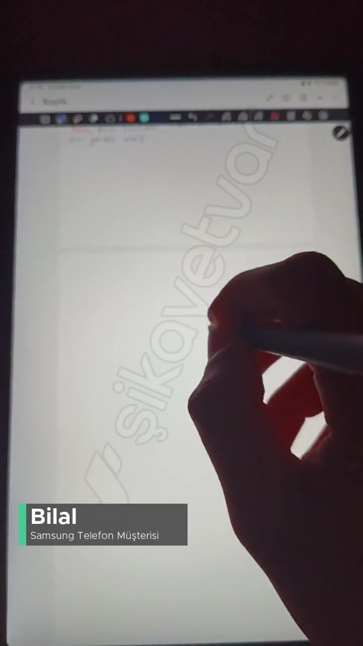 Samsung TAB S9 Fe Kalem Yazmıyor (1 Aylık Cihaz) videonun kapak resmi