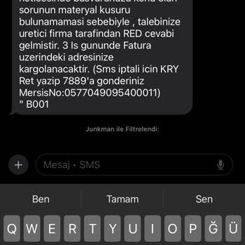 Kalitesiz Ürün Ve Müşteri Hizmetleri Hayal Kırıklığı