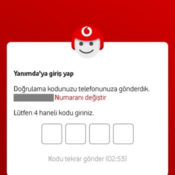 Vodafone Hattında SMS Onay Kodu Sorunu