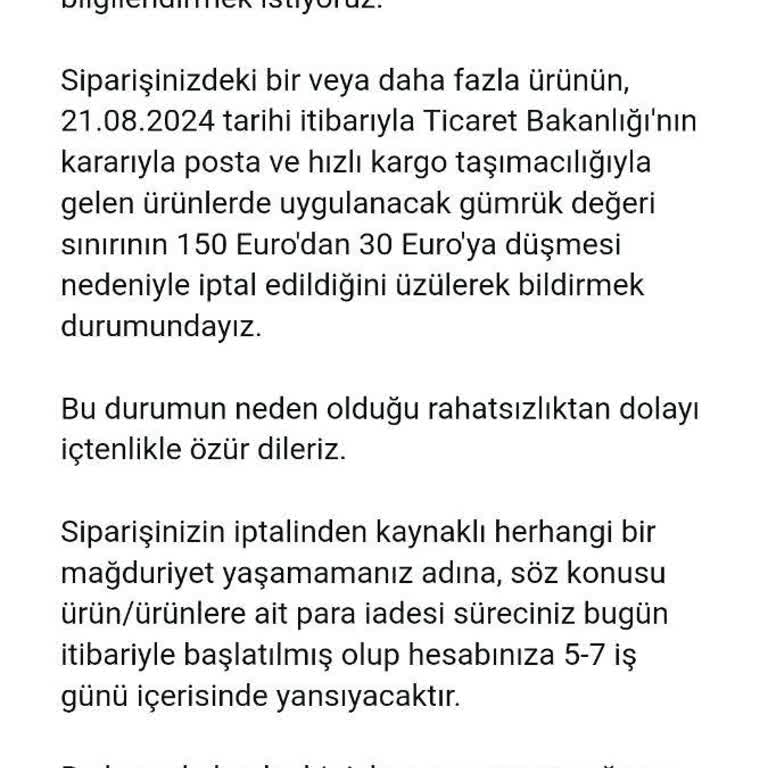 Amazon Türkiye'de İptal Edilen Siparişler Ve Gümrük Vergisi Sorunu