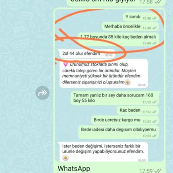 Yanlış Beden Gönderimi Ve İletişim Sorunu