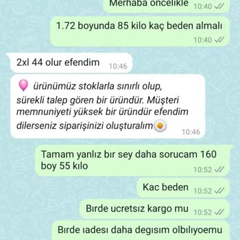 Yanlış Beden Gönderimi Ve İletişim Sorunu
