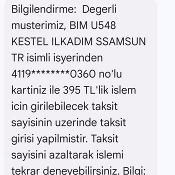BİM Market'te Taksitli Alışveriş Sorunu: VakıfBank Kart Kısıtlaması