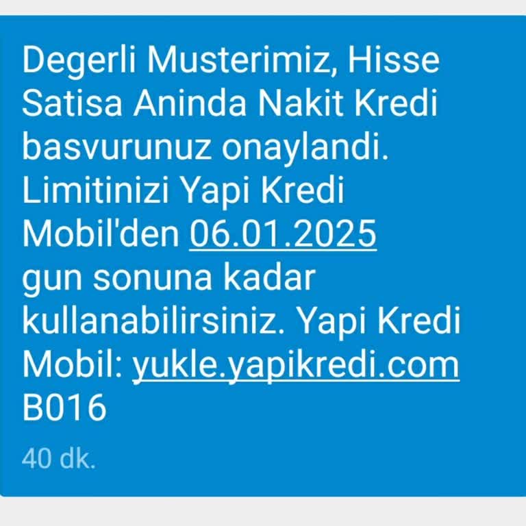 Anında Nakit Kredi İşleminde Mağduriyet