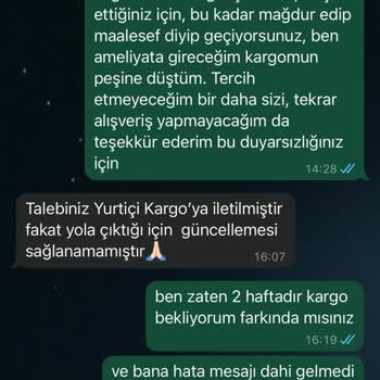 Kargo Bilgilendirmesi Ve Müşteri İletişiminde Büyük Eksiklik