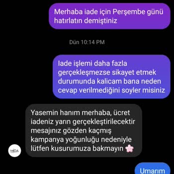 Sipariş Verilen Ayakkabının İadesi Hala Yapılmadı