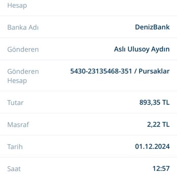 Denizbank Fast İşlem Masrafları Hakkında Şikayet