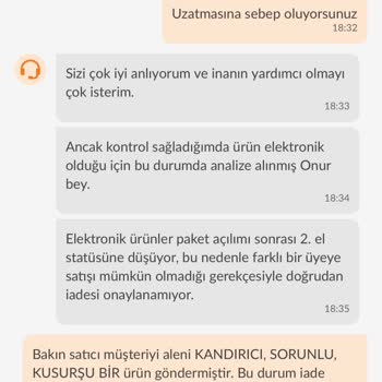 Yanlış Ve Kusurlu Ürün, İade Sorunu