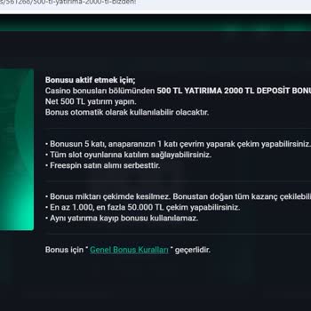 Bonus Çevrimini Tamamladım Ama Param Silindi