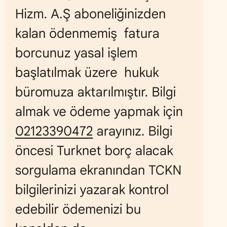 Gönderilen Modem İçin Haksız Avukat Takibi