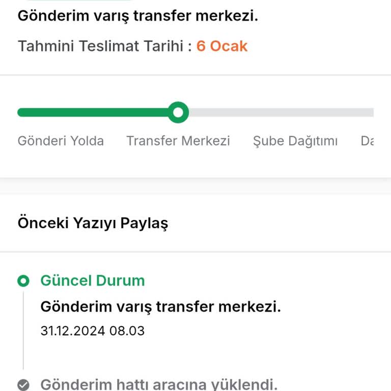 Kargomun Teslimatı Gecikti, Yardım Bekliyorum
