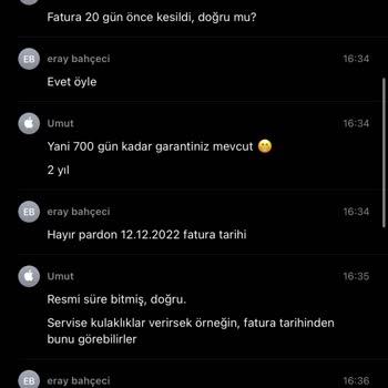 Garanti Süresi Ve Fatura Tarihi Arasında Çelişki