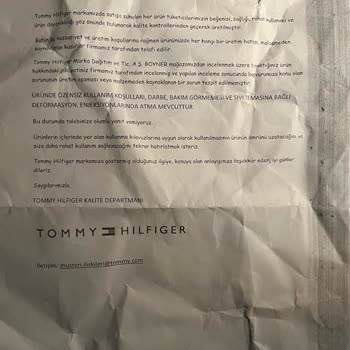 Tommy Hilfiger Botlarda Kalite Sorunu