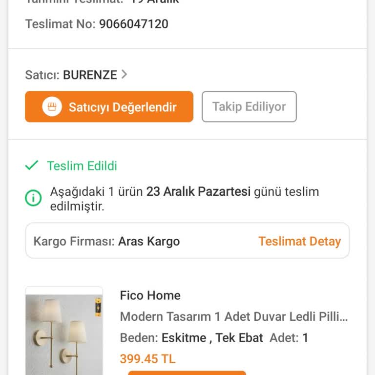 Teslim Edilmeyen Sipariş Ve Kargo Karmaşası