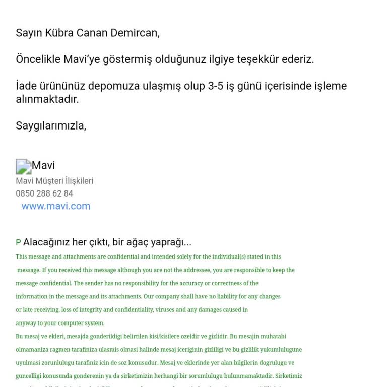 İade Sürecindeki Belirsizlik Ve Müşteri Hizmetleri Sorunu