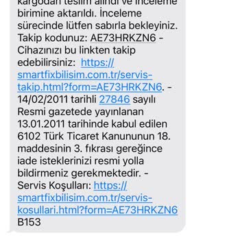 Yanıltıcı Servis Ve Garanti Süreci Sorunu