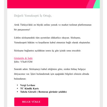Yemek Sepeti Başvuru Sürecinde İlgisizlik