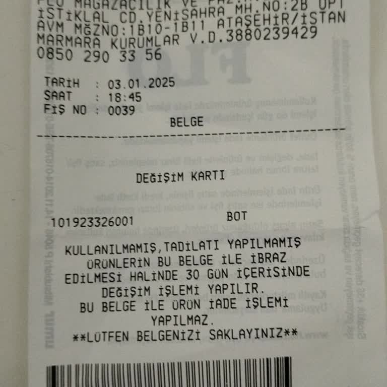 İlk Kullanımda Su Geçiren Bot Ve İlgisiz Hizmet