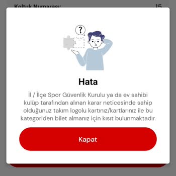 Passolig Hatası Yüzünden Mağduriyet Yaşıyorum