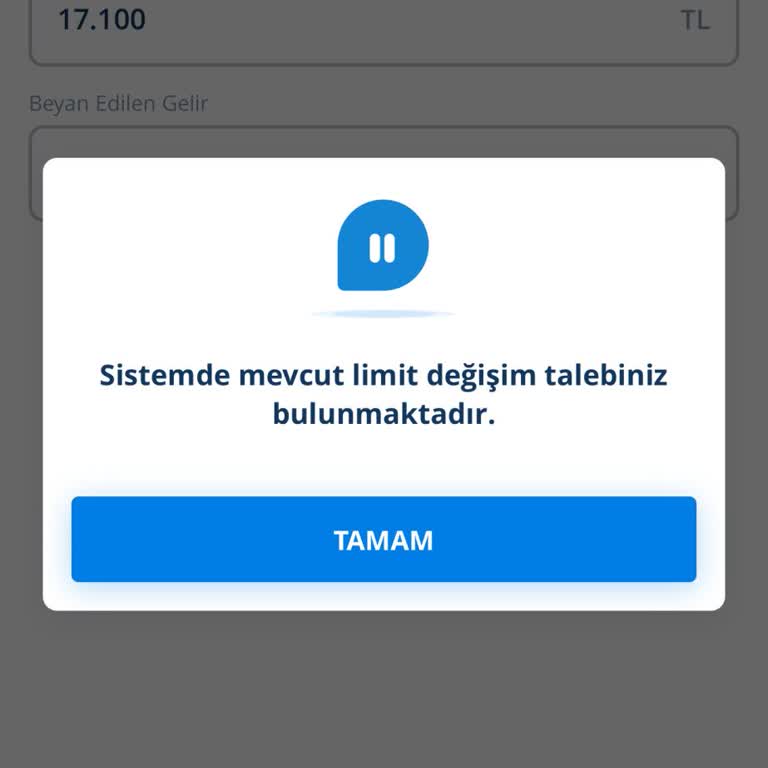 Denizbank Mobil Limit Güncelleme Sorunu