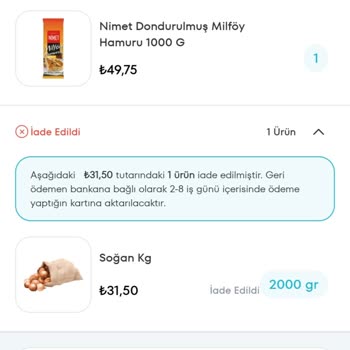 Milföy Hamuru İade Sürecinde Yaşanan Sorunlar