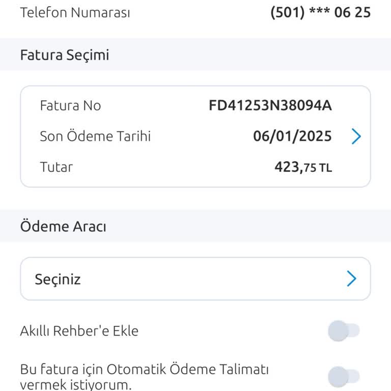 Beklenmedik Fatura Şoku