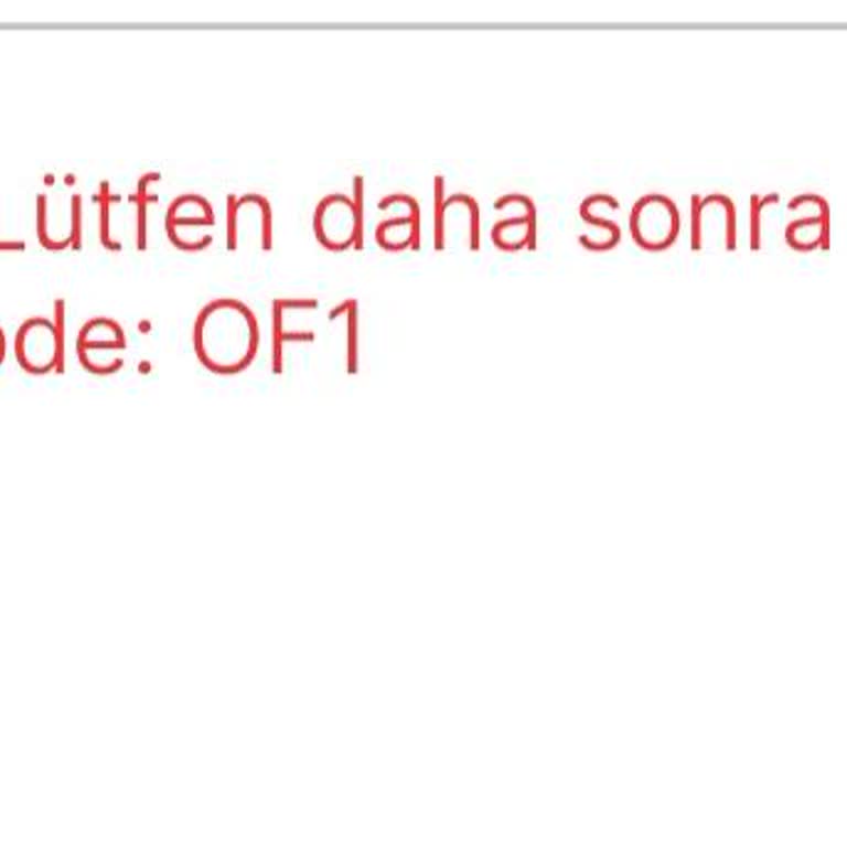 Hesaba Giriş Sorunu Ve Of1 Hatası