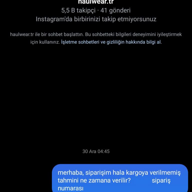 Sipariş İptali Ve İletişim Sorunları