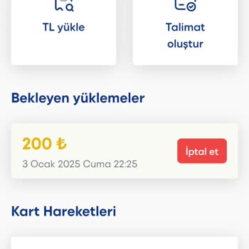 İzmirim Kart Para Yükleme Sorunu