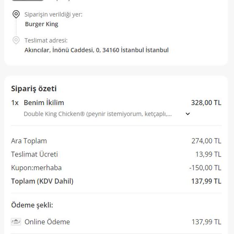 Yemeksepeti Kuryesi Siparişi İptal Etti