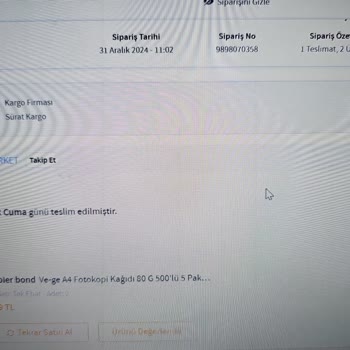 Yanlış Ürün Gönderimi Ve İade Sorunu