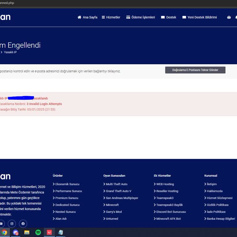 Ocean Bilişim Ban Yemişim!