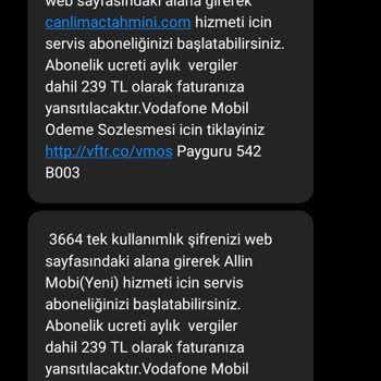 Vodafone'dan Onaysız Mobil Ödeme Ve Yüksek Fatura Şoku