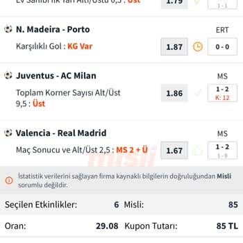 Ertelenen Maç Nedeniyle Kupon Mağduriyeti