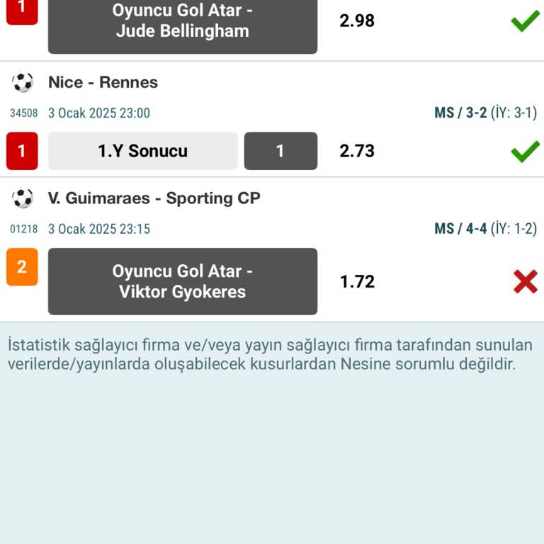 Kazandığım Bahis Hatalı Sonuçlandı!