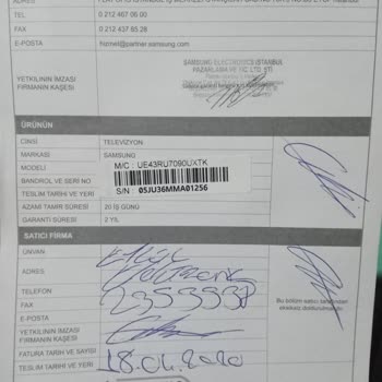 Samsung Televizyonun Beklenmedik Arızası Ve Yüksek Tamir Ücreti