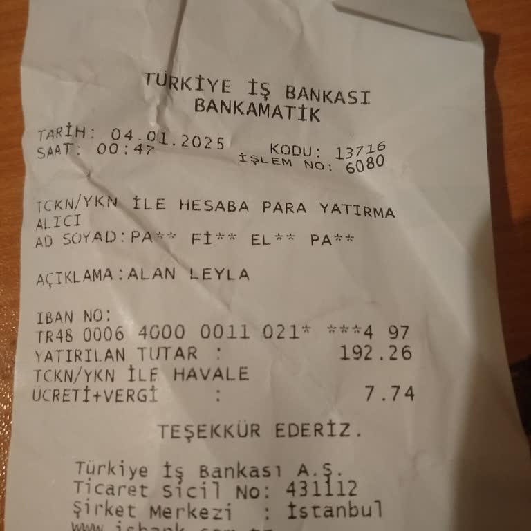 ATM Transferi Sonrası Bekleyen Para