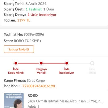 Robo Türkiye'den Kusurlu Ürün Ve İade Süreci Sorunu