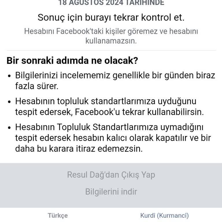 Facebook Hesabım Haksız Yere Askıya Alındı!