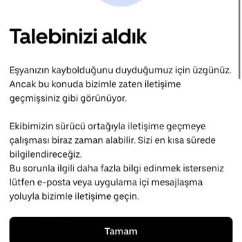 Kayıp Eşya İçin Hızlı Çözüm Bekliyorum