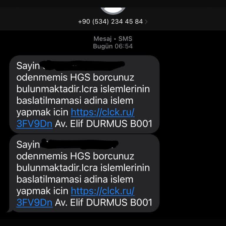 HGS Borcu Ve Kimlik Güvenliği İhlali Hakkında Acil Şikayet