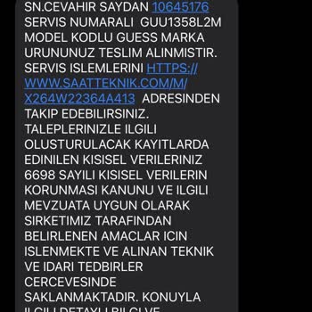 Guess Saatimdeki Kararma Ve Tamir Sorunu