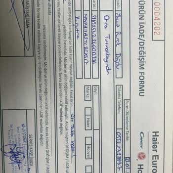 Kırık Parçalar Ve İade Sürecinde Yaşanan Sorunlar