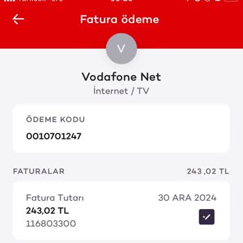 Vodafone'da İptal Edilen İnternetin Faturası Sorunu
